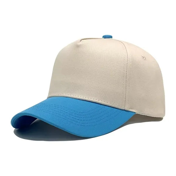 Unisex 5 Panel Mid Trucker Baseball Cap W/Hard Top