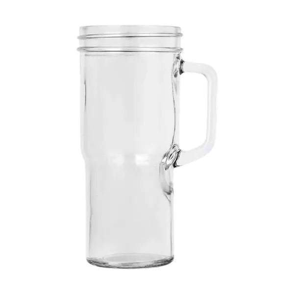 Large Capacity Bamboo Lid Mason Glass Straw Cup