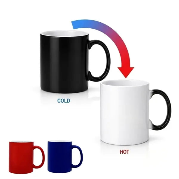 11 Oz Heat-Activated Color Changing Mug Full Image Reveal