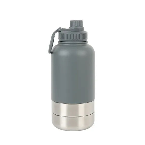 32Oz Travel Dog Water Bottle With Bowls