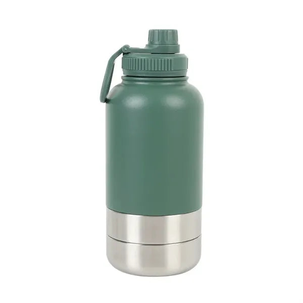 32Oz Travel Dog Water Bottle With Bowls