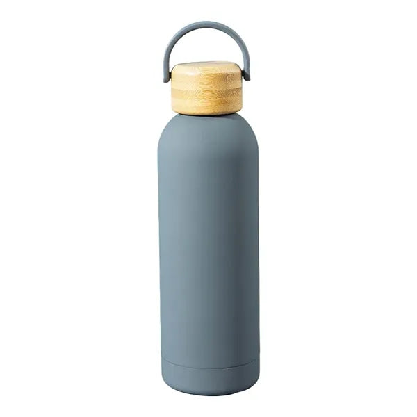 17Oz Insulated Water Bottle With Bamboo Lid