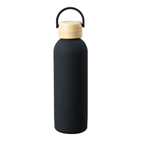 17Oz Insulated Water Bottle With Bamboo Lid