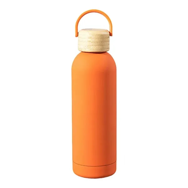 17Oz Insulated Water Bottle With Bamboo Lid