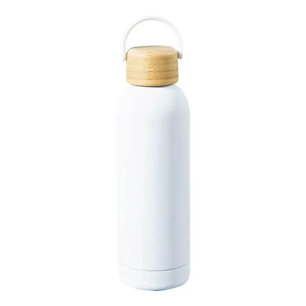 17Oz Insulated Water Bottle With Bamboo Lid
