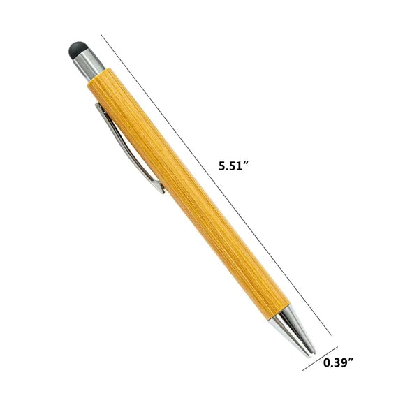 Eco Bamboo Touch Screen Ballpoint Pen