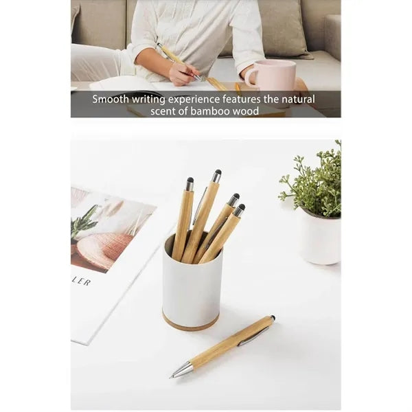 Eco Bamboo Touch Screen Ballpoint Pen