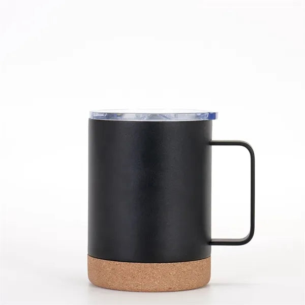 12oz Cork Base Handle Tumbler -Business Insulated