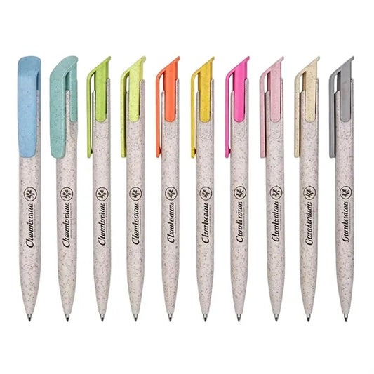 Eco-Friendly Two-Tone Wheat Straw Ballpoint Pe