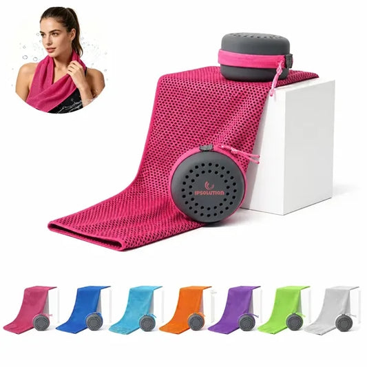 Ice Feel Tech Quick Dry Cooling Towel for Yoga Fitness