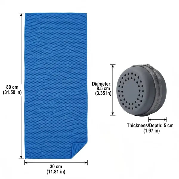 Ice Feel Tech Quick Dry Cooling Towel for Yoga Fitness
