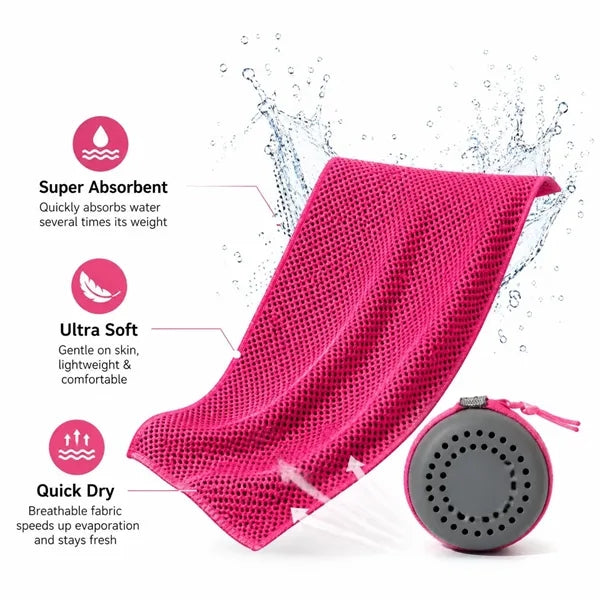 Ice Feel Tech Quick Dry Cooling Towel for Yoga Fitness