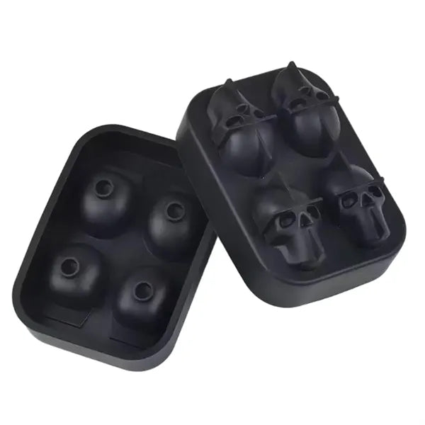 Logo Spooky Multi-color Silicone Skull Ice Cube Tray