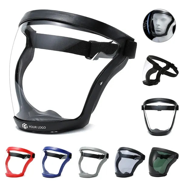 Clear outdoor safety anti fog mask protective face shield