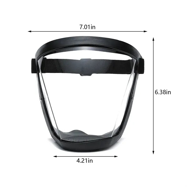 Clear outdoor safety anti fog mask protective face shield