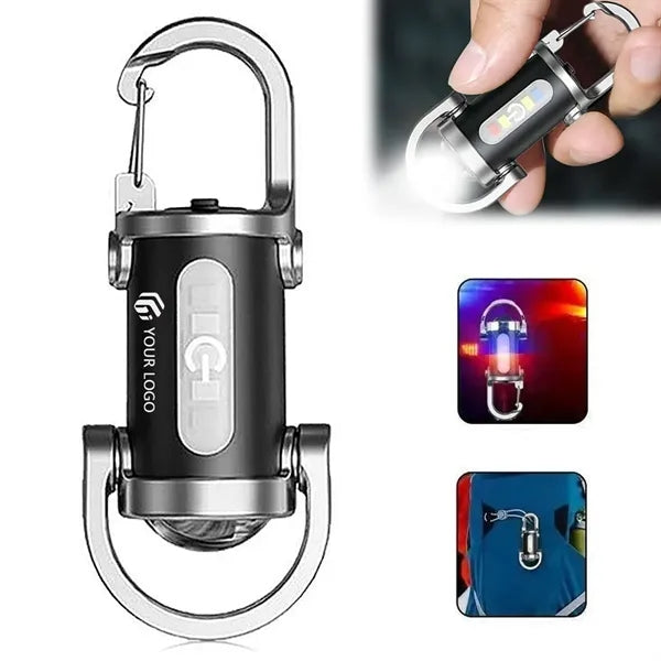 Mini bright COB walking searching hiking keychain flashlight