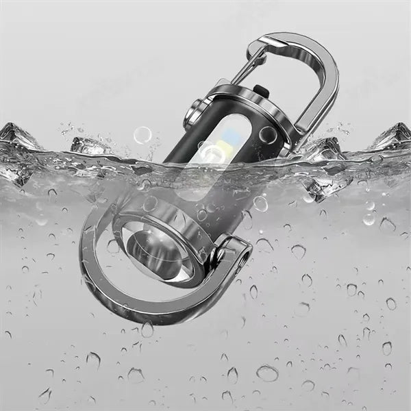 Mini bright COB walking searching hiking keychain flashlight