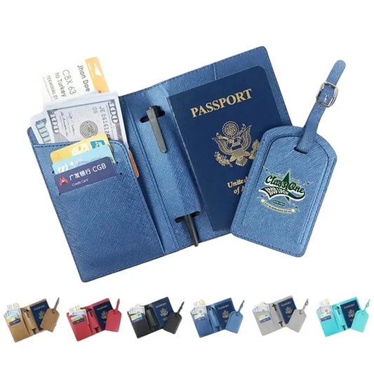 Sophisticated PU Passport Organizer Set