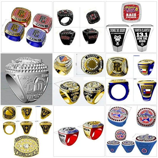 Championship Fantasy Football Ring Baseball Esports