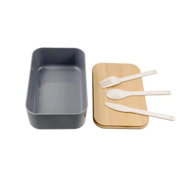 Portable Bento Lunch Box w/ Bamboo Lid