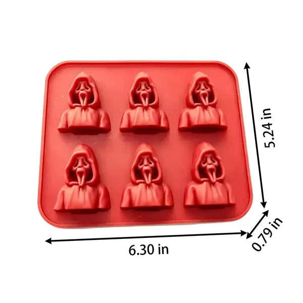 Low MOQ Custom Logo Funny Spooky Silicone Ice Cube Tray