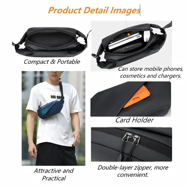 Business Minimalist Crossbody Waist Bag Commuter Sports Phon