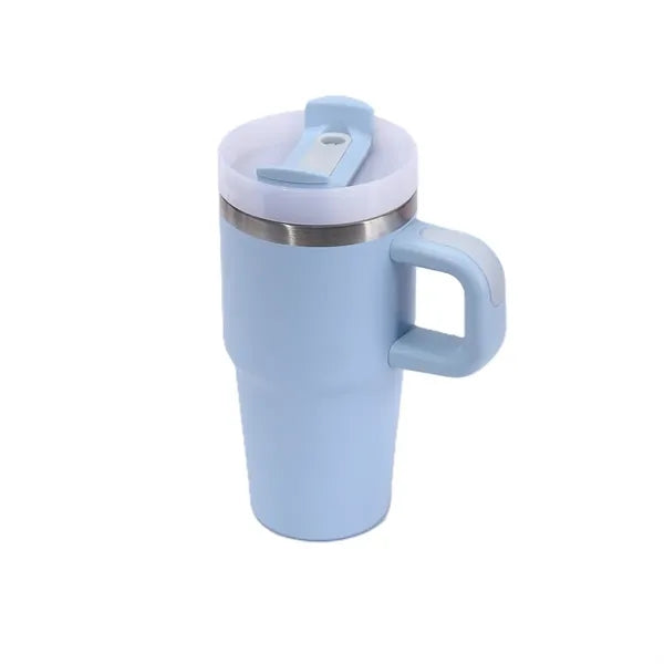 Stainless Steel Vacuum Mug with Straw - 20 oz