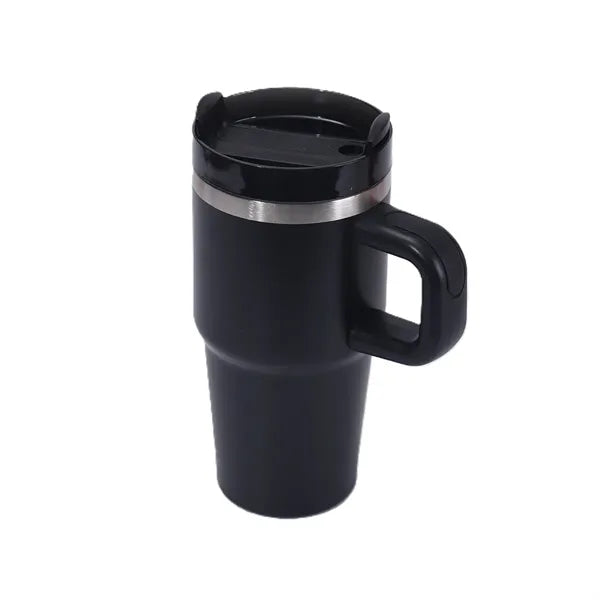 Stainless Steel Vacuum Mug with Straw - 20 oz