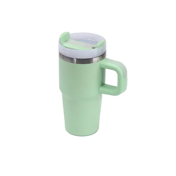 Stainless Steel Vacuum Mug with Straw - 20 oz