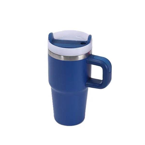 Stainless Steel Vacuum Mug with Straw - 20 oz