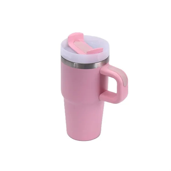 Stainless Steel Vacuum Mug with Straw - 20 oz