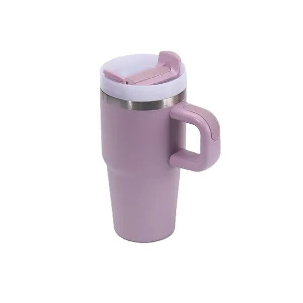Stainless Steel Vacuum Mug with Straw - 20 oz