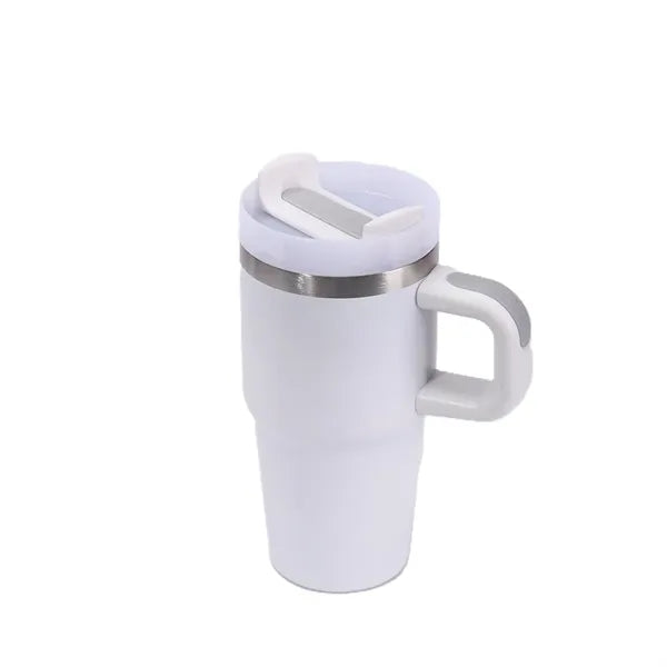 Stainless Steel Vacuum Mug with Straw - 20 oz