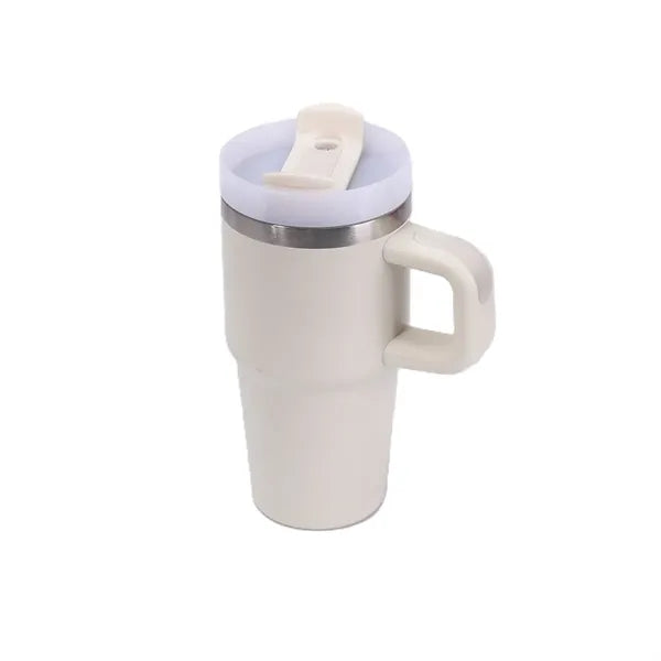 Stainless Steel Vacuum Mug with Straw - 20 oz