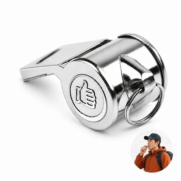 Stainless Steel Emergency Safety Whistle with Logo