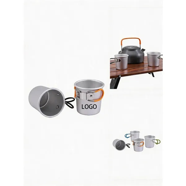 Aluminum Coffee Tea Cup W/Handle