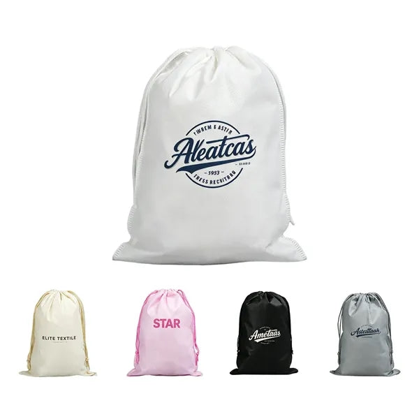 Eco-friendly Non-woven Drawstring Bag with Custom Logo