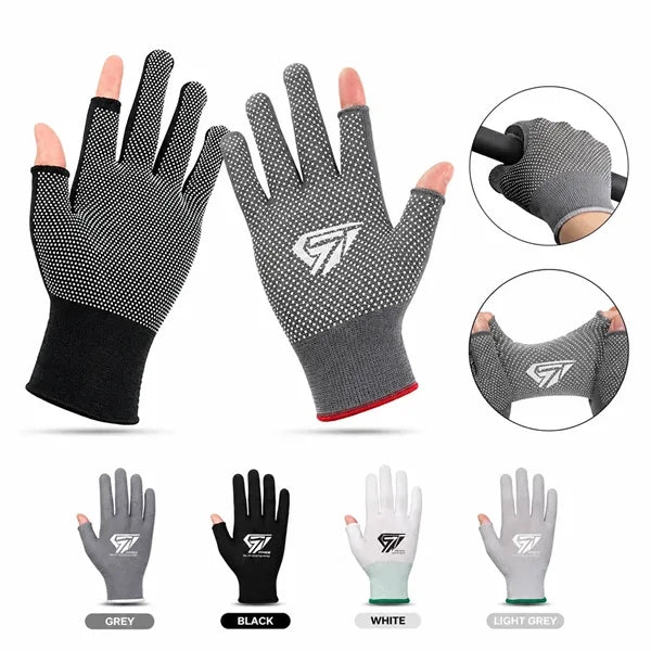 Non-Slip Wear-Resistant Nylon Fishing Gloves