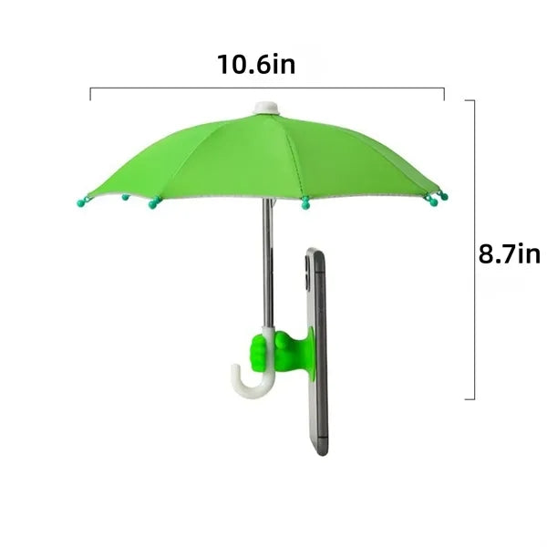 Outdoor Adjustable Anti-reflective Phone Umbrella for Sun