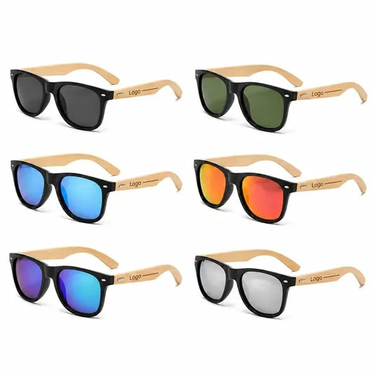 Mirror Bamboo Arm Miami Sunglasses