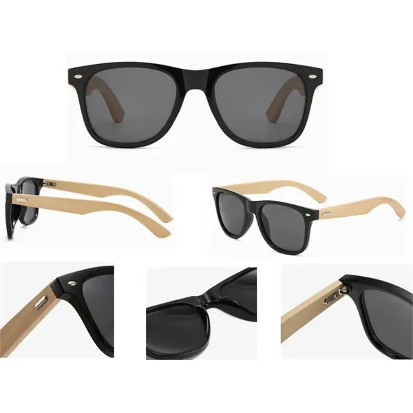 Mirror Bamboo Arm Miami Sunglasses