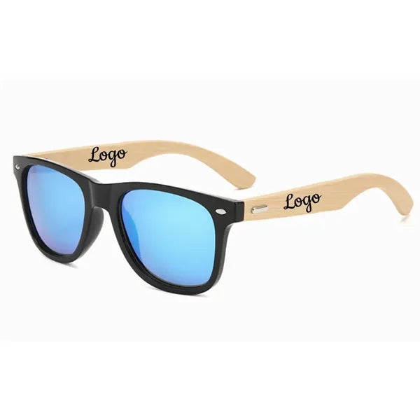 Mirror Bamboo Arm Miami Sunglasses