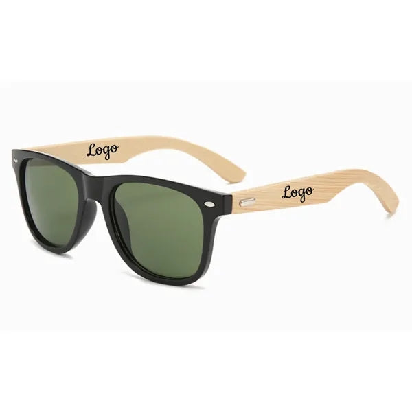 Mirror Bamboo Arm Miami Sunglasses