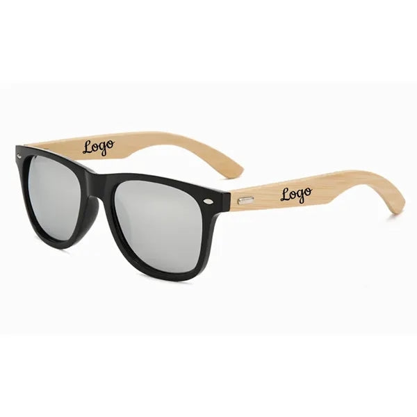 Mirror Bamboo Arm Miami Sunglasses