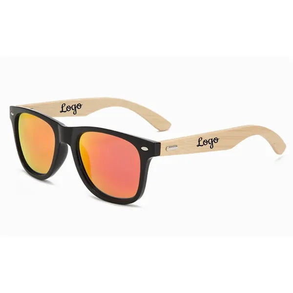 Mirror Bamboo Arm Miami Sunglasses