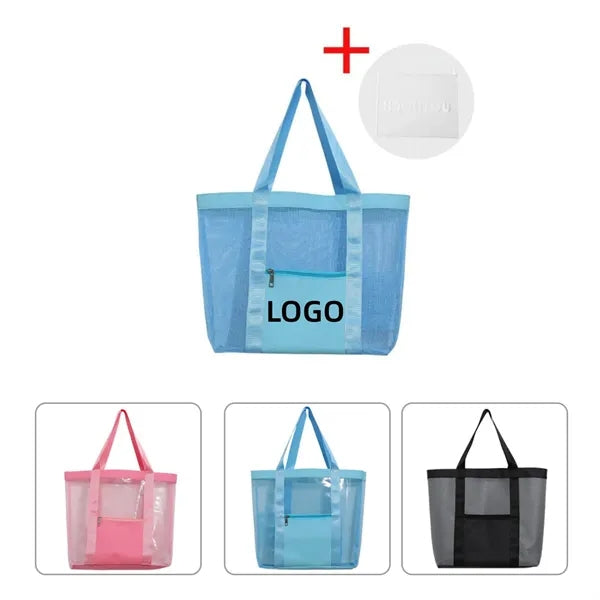 Travel Waterproof Mesh Beach Pool Tote Bag