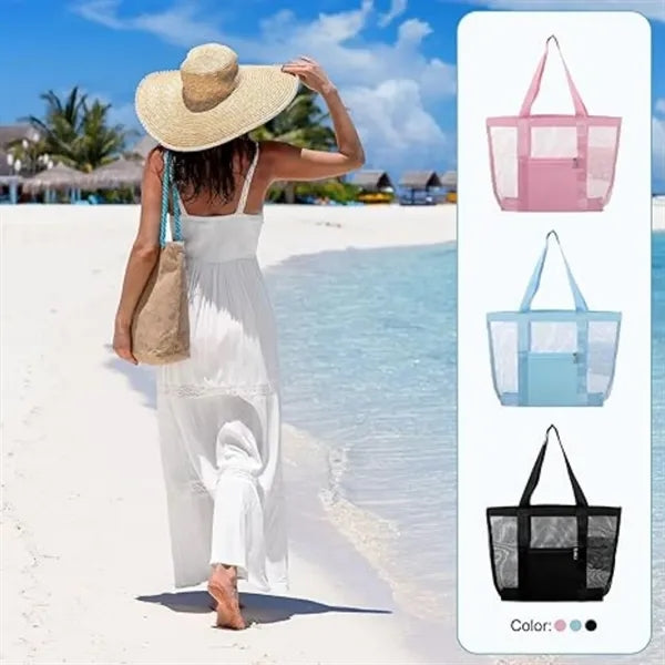 Travel Waterproof Mesh Beach Pool Tote Bag