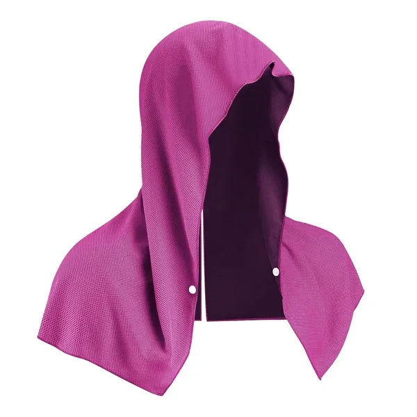 Instant Cooling Hoodie Ice Towels for Neck and Face