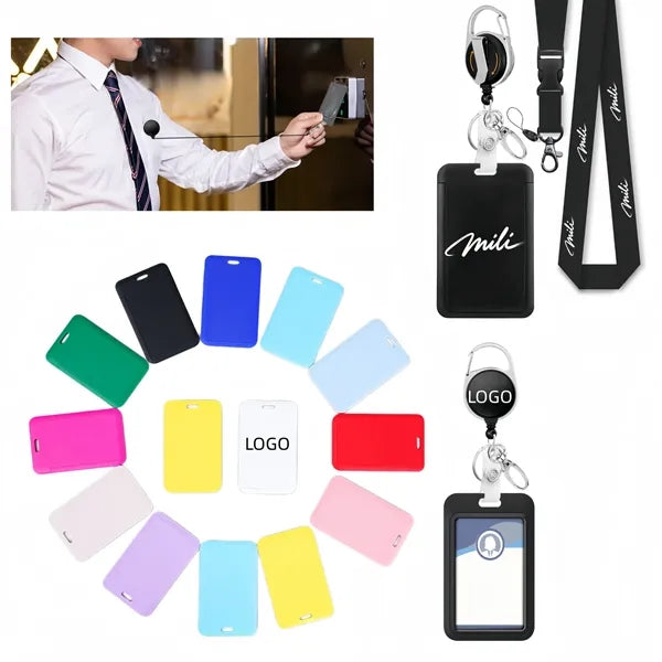 Full-color Lanyard and ID Badge Holder Set
