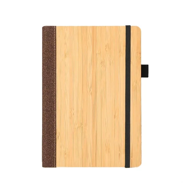 Bamboo Bound Notebook with Strap